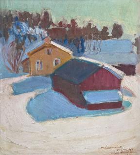Väinö Hämäläinen - Winter Scene.