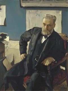 Valentin Alexandrovich Serov - Portrait of Emmanuel Nobel (1859-1932)