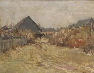 Valentin Alexandrovich Serov - Study of a Russian farm