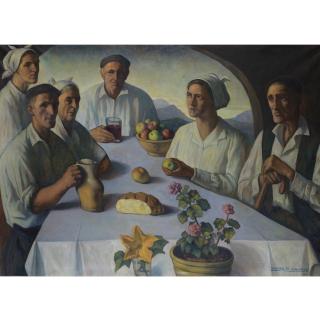 Valentín de Zubiaurre - Spanish Campesinos Vascos (Basque Peasants)