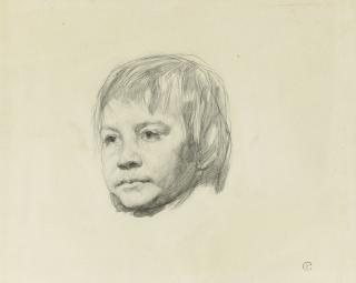 Valentin Serov - Head of a young boy