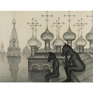 Valentina Kropivnitskaya - Russian A Pair Of Drawings, 1965