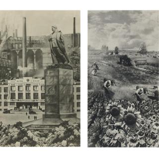 Valentina Nikiforovna Kulagina-Klutsis - Russian Kuznetsk Panno Design And Photo Panel Design For The Entrance Hall Of The Siberian Pavilion Of Vdnkh, 1938-39