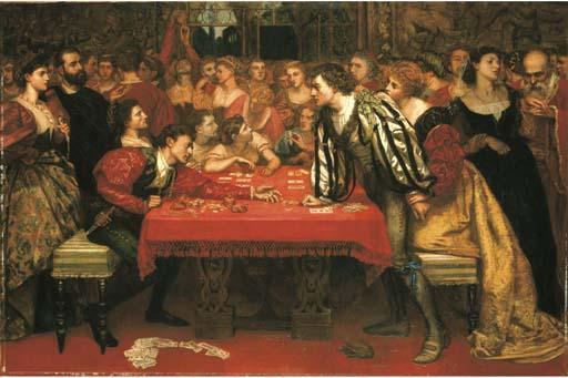 Valentine Cameron Prinsep, R.A. - A Venetian Gaming-House In The Sixteenth Century