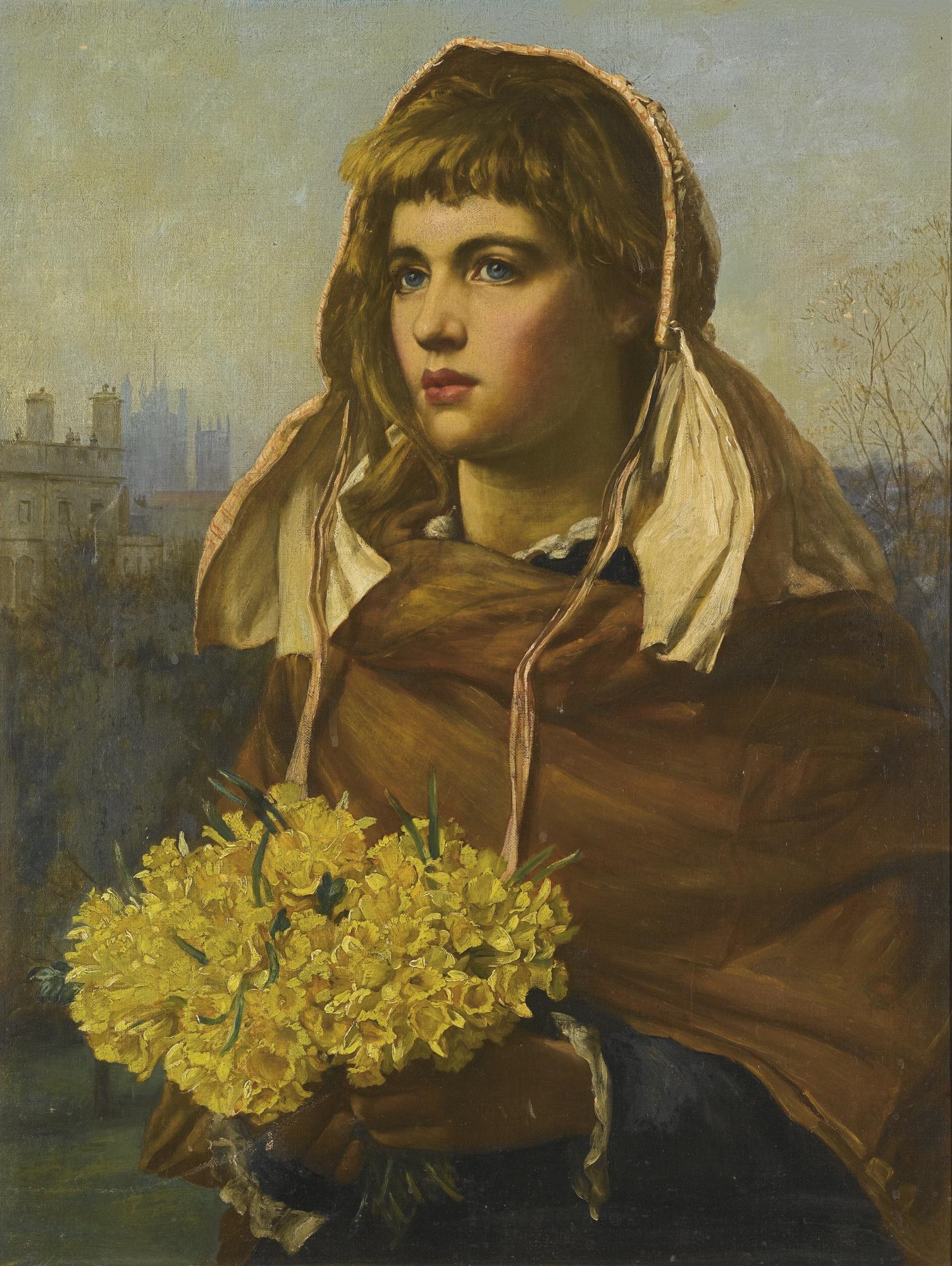 Valentine Cameron Prinsep, R.A. - Fresh Flowers From The Country