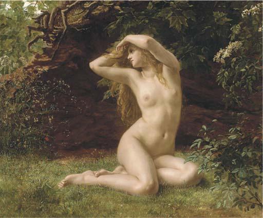 Valentine Cameron Prinsep, R.A. - The First Awakening of Eve