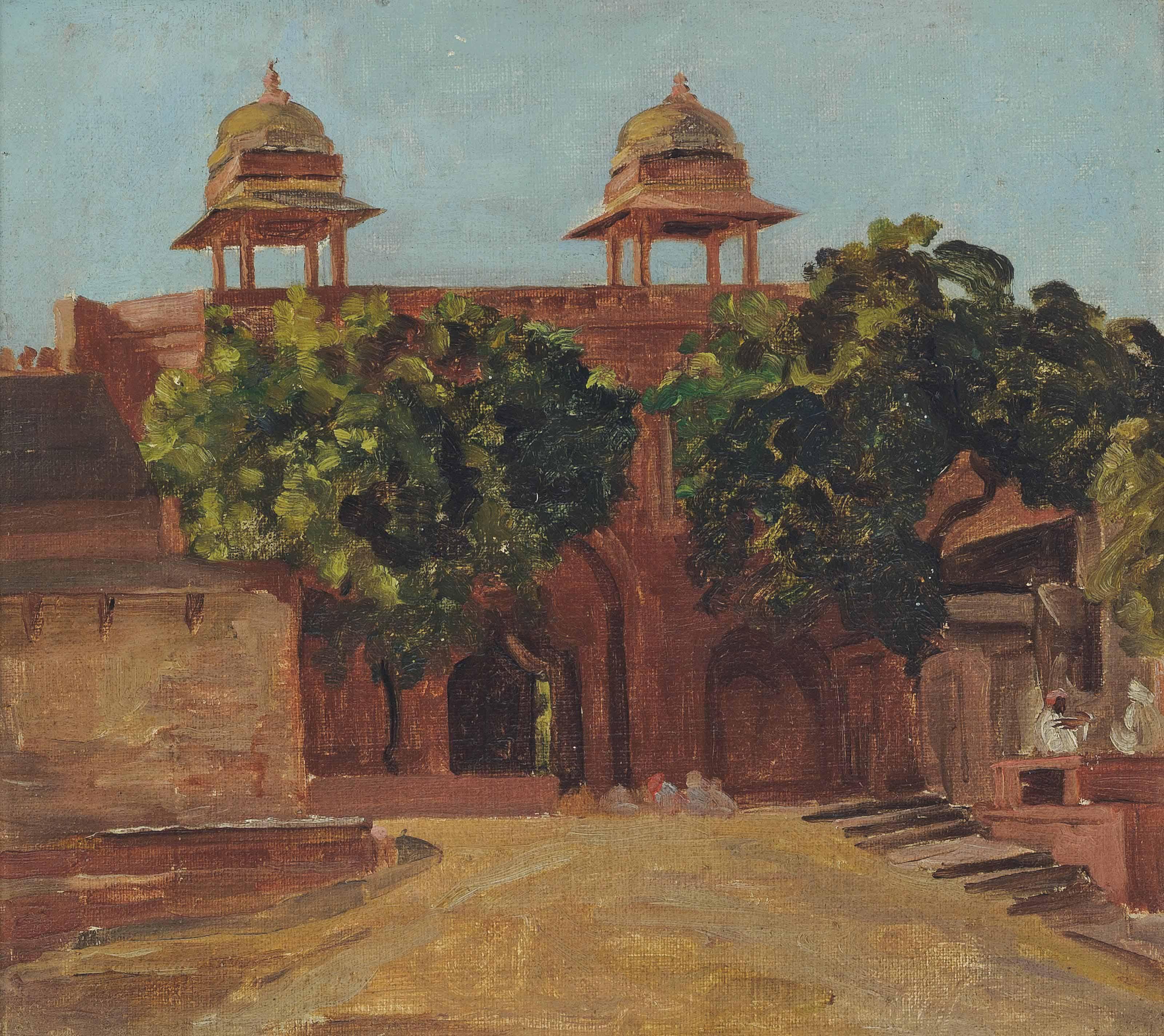 Valentine Cameron Prinsep, R.A. - View Of The Lal Darwaza On The Matwa Road, Between The Purana Qila And Old City, Delhi