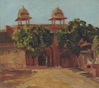 Valentine Cameron Prinsep, R.A. - View Of The Lal Darwaza On The Matwa Road, Between The Purana Qila And Old City, Delhi