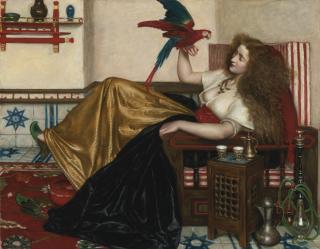 Valentine Cameron Prinsep - British The Lady Of The Tooti-Nameh Or The Legend Of The Parrot