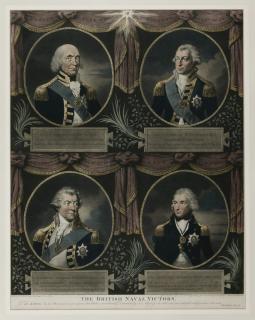 Valentine Green - The British Naval Victors; After Gainsborough Dupont, Francis Cotes, Richard Morton Payne, And Lemuel Francis Abbott