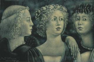 Valentine Hugo - Les trois anges d\'après Piero della Francesca