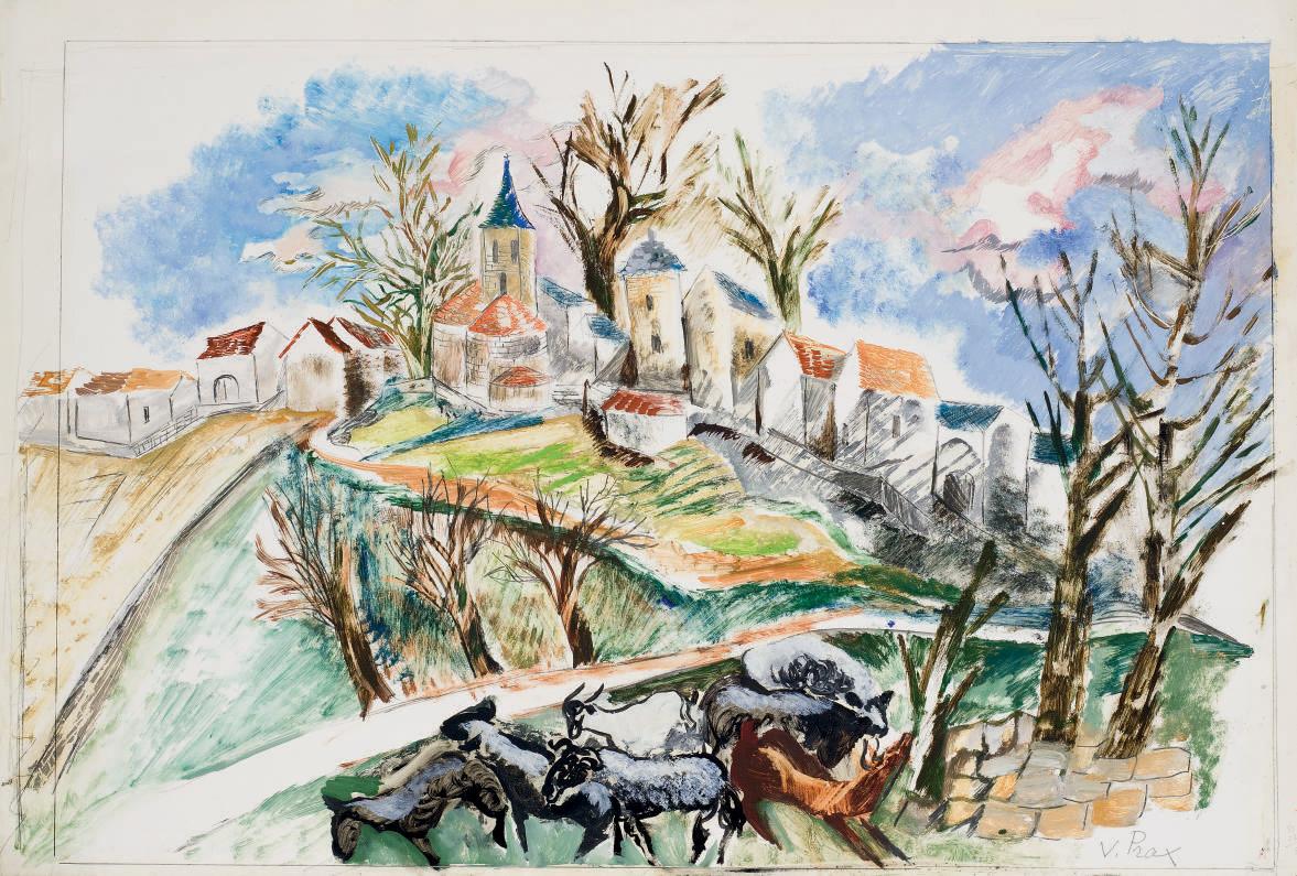 Valentine Prax - Vue de village