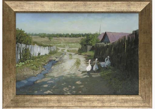 Valeri Voronov - Village geese