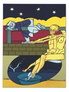 Valerio Adami - Blu Notte (Vanitas)