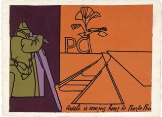 Valerio Adami - Casals is Coming Home to Puerto Rico