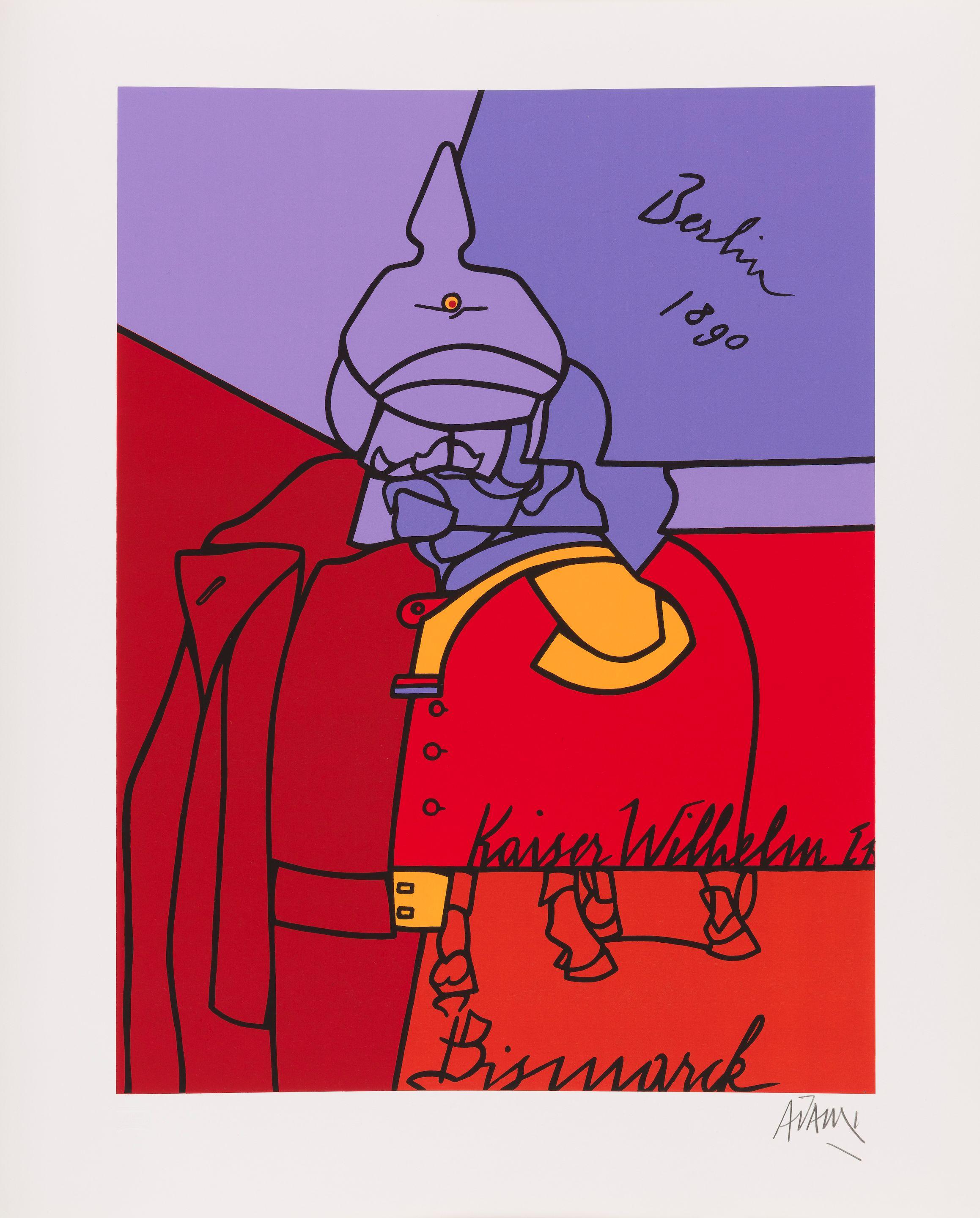 Valerio Adami - Das Reich 1974