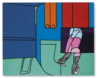 Valerio Adami - Figura con i pattini