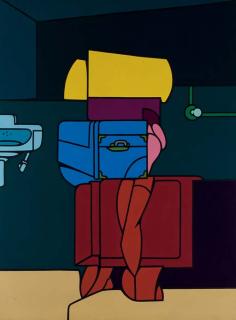 Valerio Adami - Figura Con Valigia