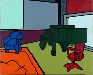 Valerio Adami - Interno Con Pianoforte