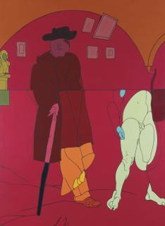 Valerio Adami - J. Ruskin Chiron Teaching Achilles To Play The Lyra