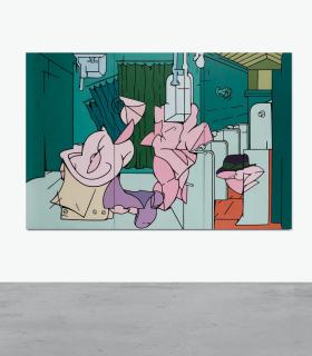 Valerio Adami - Privacy, Gli Omosessuali (Triptych)