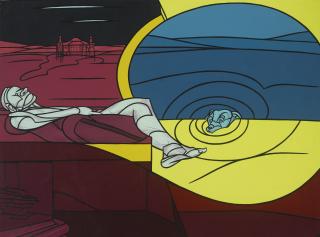 Valerio Adami - Sulla Spiaggia A Knokke