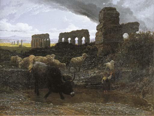 Valerio Laccetti - Abbeverata presso l\'antico acquedotto