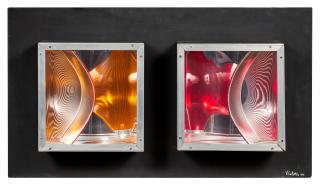 Valerios Caloutsis - Structure lumineuse 36 x 65 x 10cm (14 3/16 x 25 9/16 x 3 15/16in).