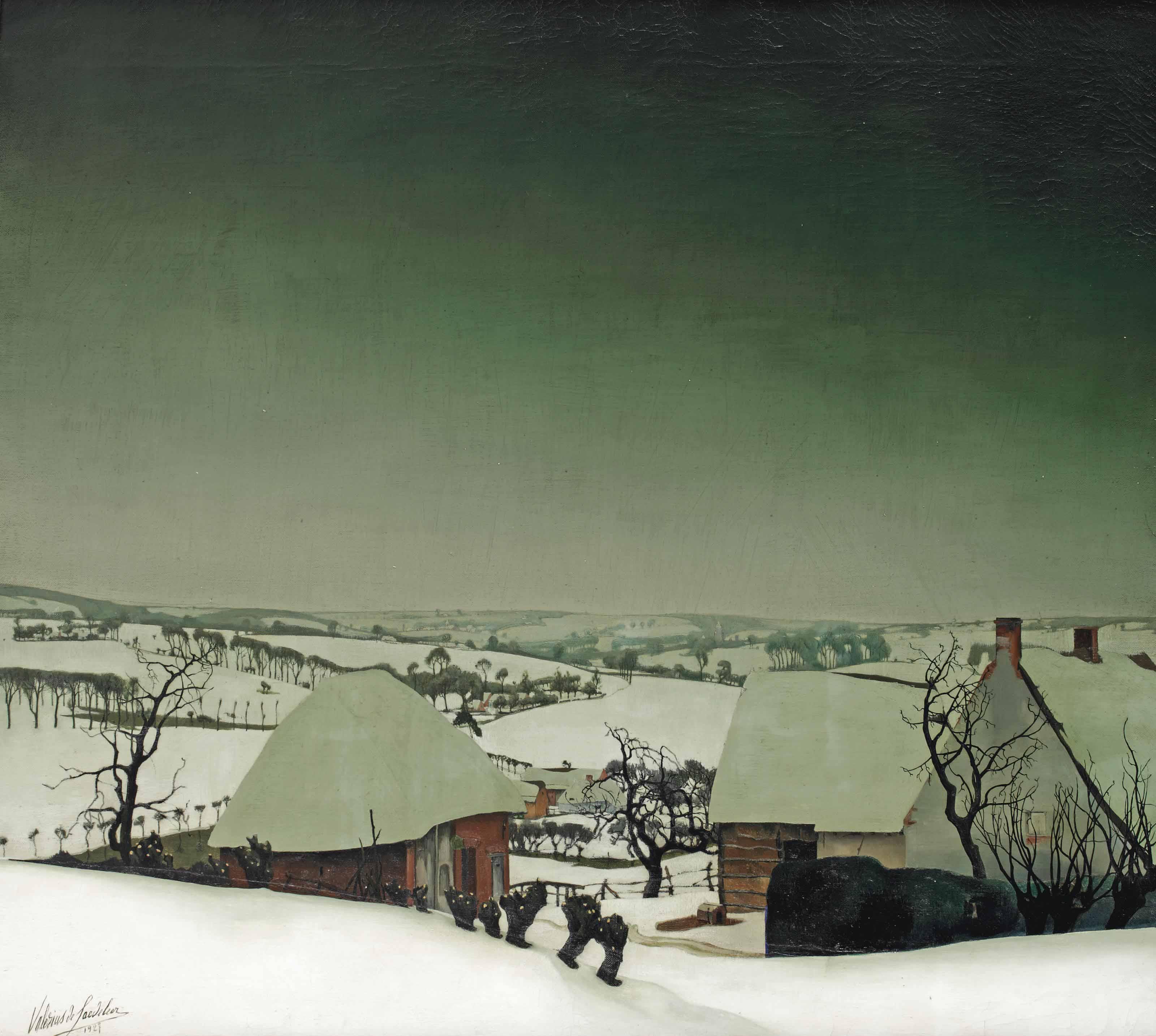 Valerius De Saedeleer - A Winter Landscape