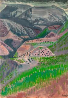 Valias Semertzides - Vue de Mont Attaviros, Rhodes