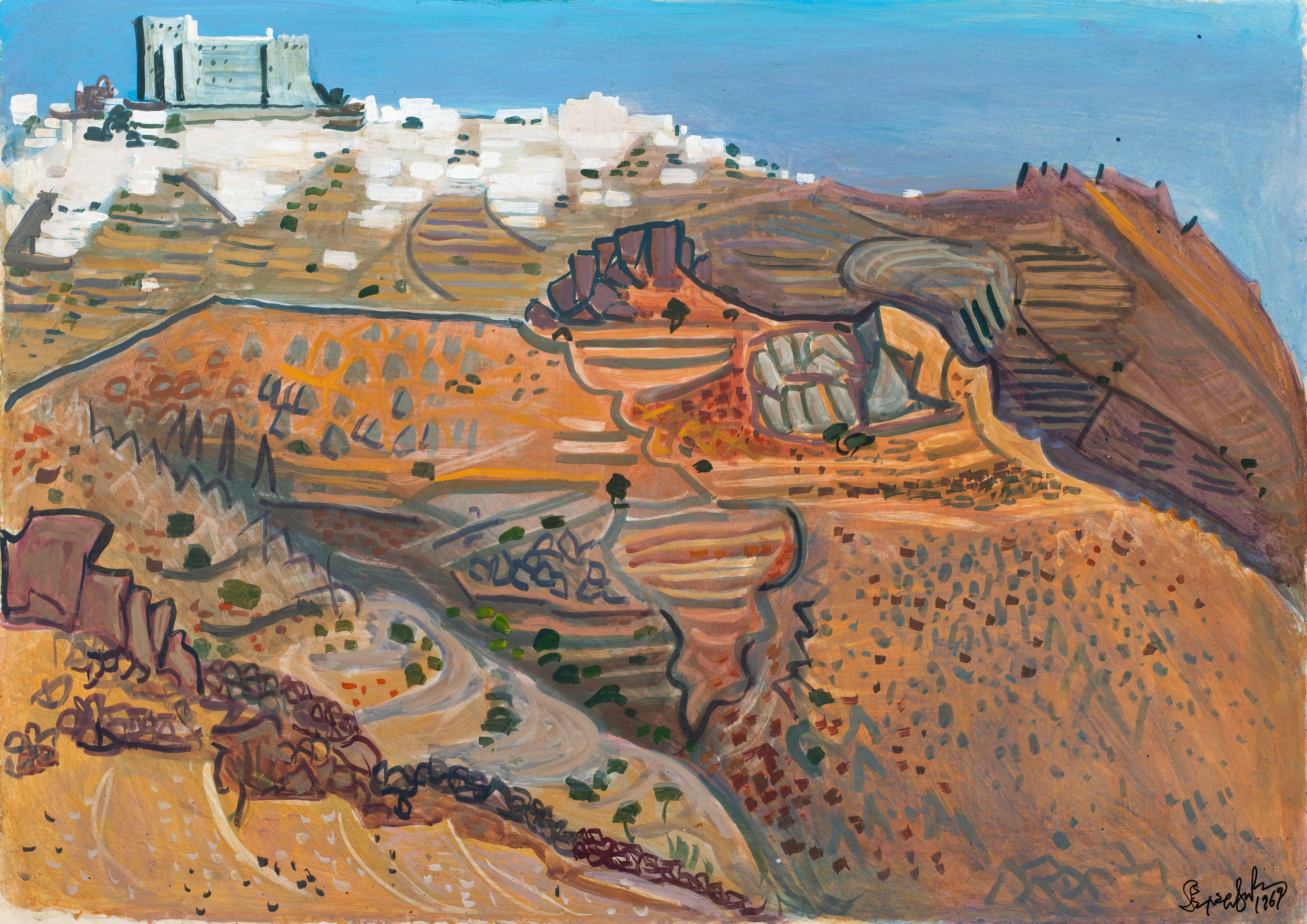 Valias Semertzides - Vue de Patmos