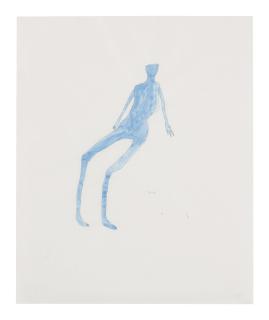Vanessa Beecroft - Untitled (Blue Drawing), 1994