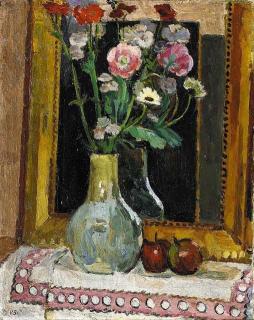 Vanessa Bell - Flowers against Mirror
