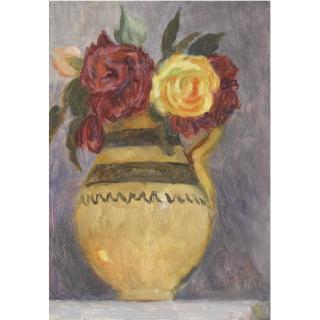 Vanessa Bell - Roses In A Spanish Pot