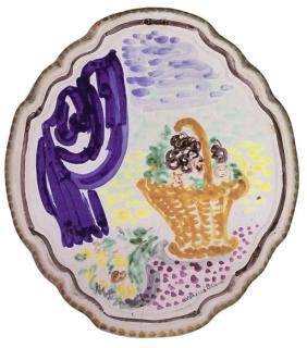 Vanessa Bell - Still life with a basket of flowers