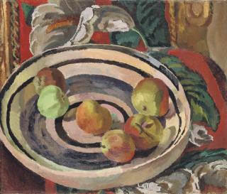 Vanessa Bell - Still Life with Apples in a Bowl