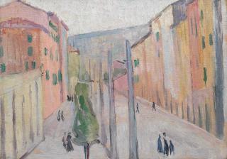 Vanessa Bell - Street Scene in Tuscany