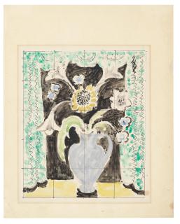 Vanessa Bell - Tile Design for Kings College Garden Hostel, Cambridge