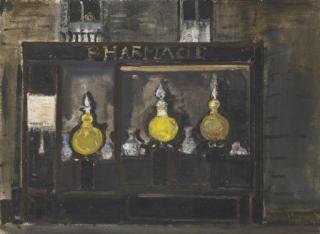 Varlin - Apotheke In Paris, 1957