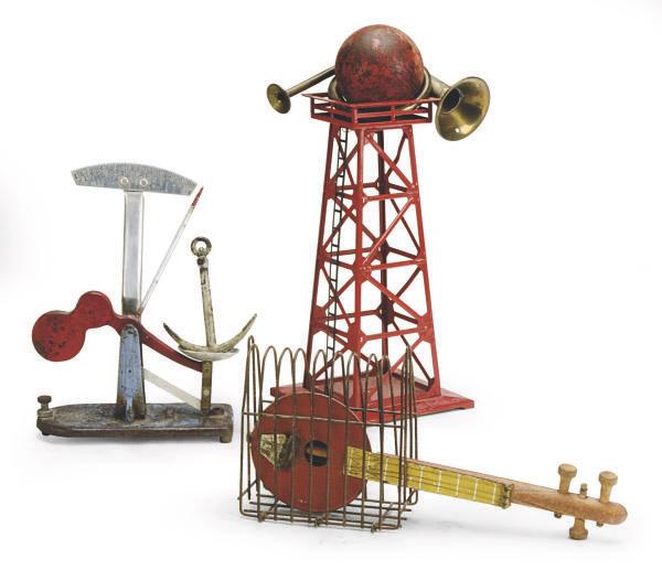 Varujan Boghosian - Tower of Babel; and two companion sculptures Orpheus in Hell and Anchors Aweigh