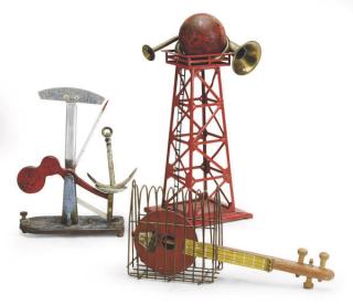 Varujan Boghosian - Tower of Babel; and two companion sculptures Orpheus in Hell and Anchors Aweigh