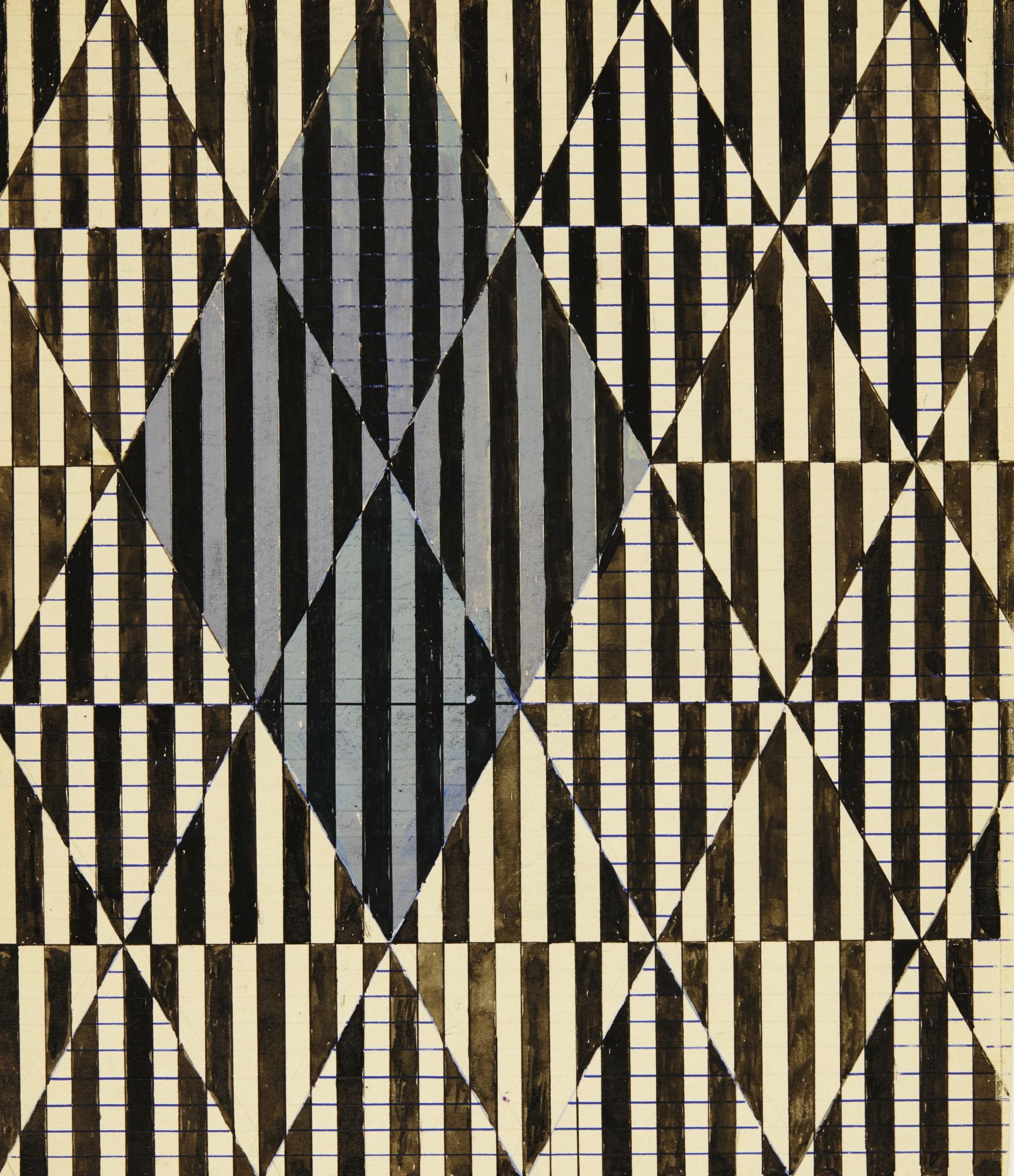 Varvara Fedorovna Stepanova - Textile Design In Black And White