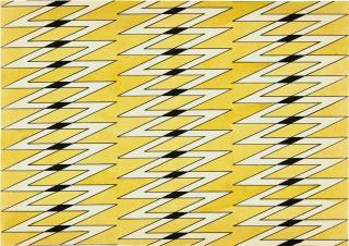 Varvara Fedorovna Stepanova - Textile Design In Yellow And Black