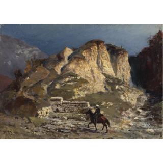 Vasili Dmitrievich Polenov - Russian Fountain In The Environs Of The Village Brestovets, Circa 1870S