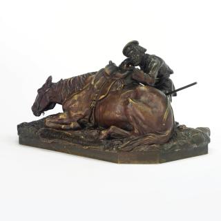 Vasili Grachev - A Russian Bronze Of A Soldier