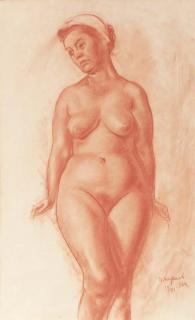 Vasili Ivanovich Shukhaev - Standing Nude