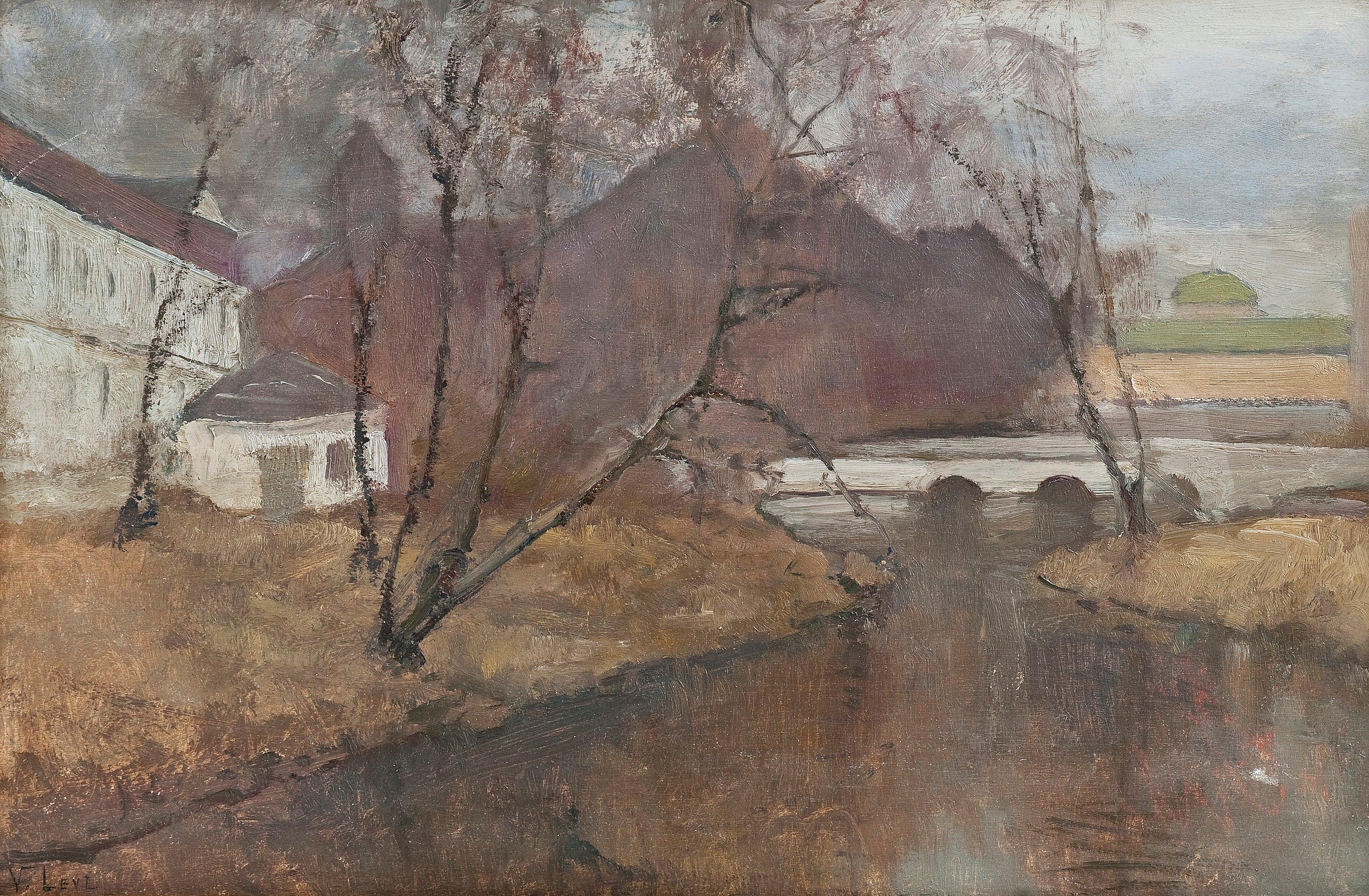 Vasili Levi - River Landscape.