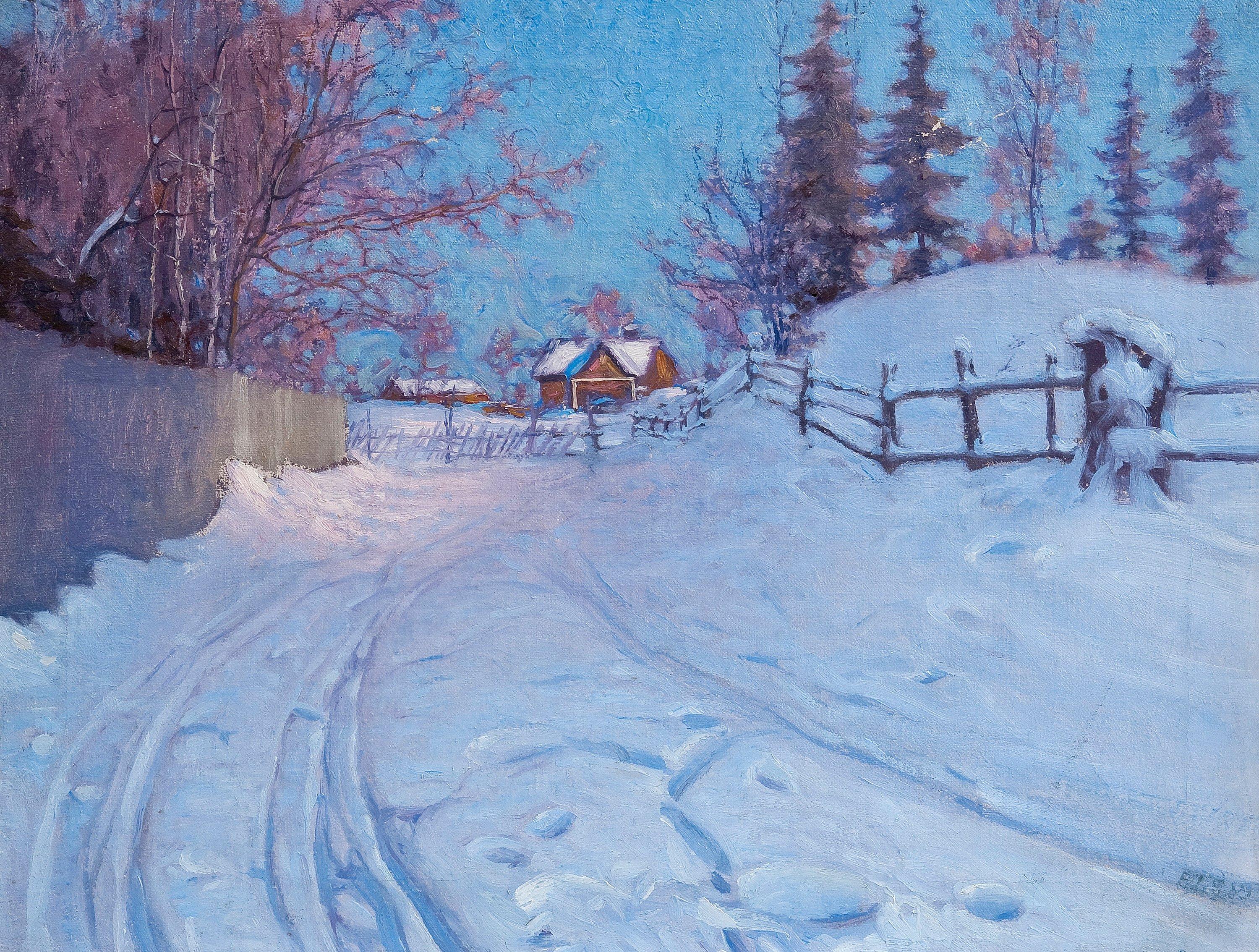 Vasili Levi - Winter Landscape.