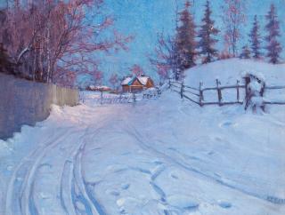 Vasili Levi - Winter Landscape.