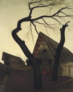 Vasilii Ivanovich Shukhaev - Village scene, Finland